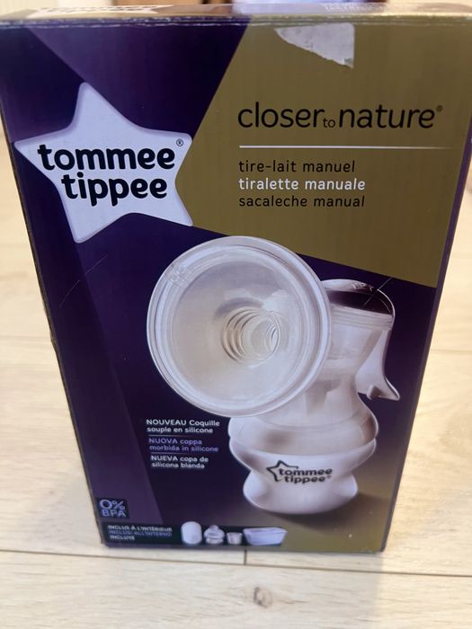 Pompa de san manuala + Sterilizator calatorie + 2 tetine Tommee tippe