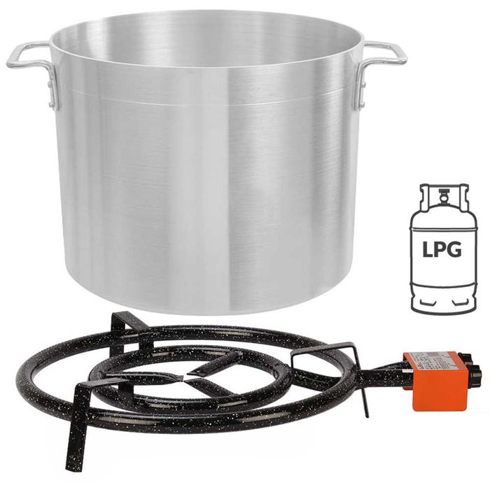 Газов котлон (пиростия) с двойна горелка ф400