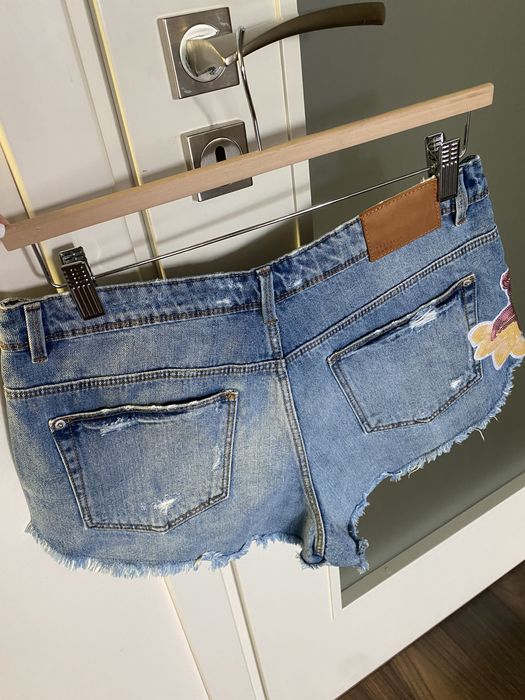 Дамски къси дънкови панталонки Zara