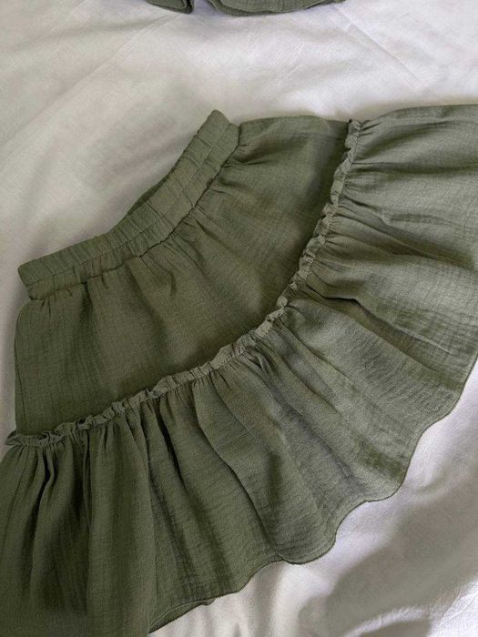 Юбка для девочек цвет хаки