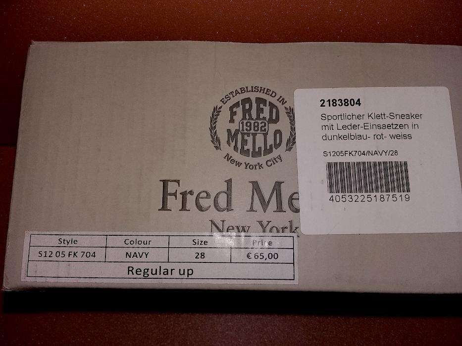 Adidasi Sneakers baieti FRED MELLO mar. 28 Nou