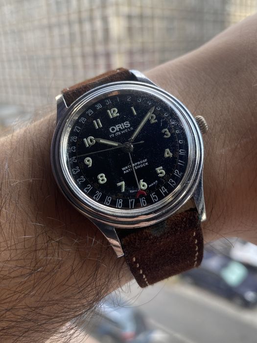 Oris Pointer Date, calibru 705, anii '60-'70