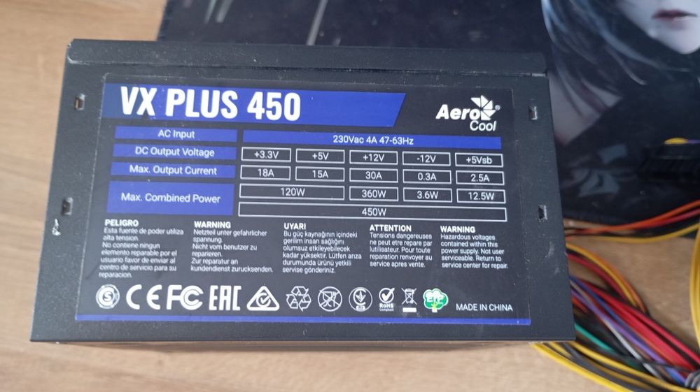 Блок питания Aerocool VX PLUS 450