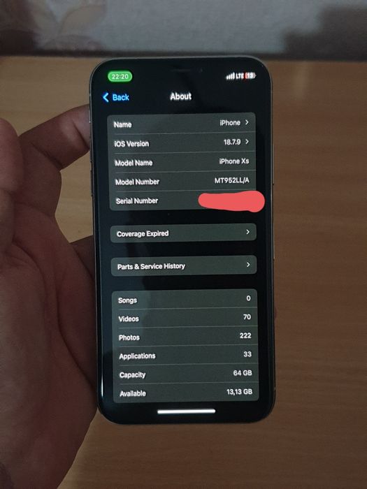 Iphone xs 64GB sotiladi