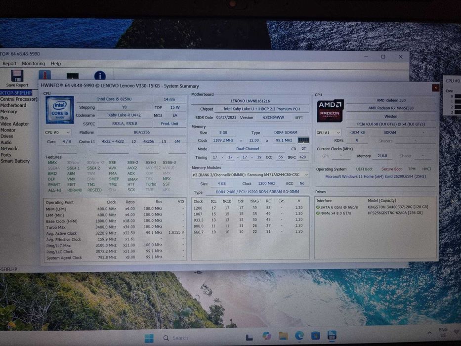 Lenovo V330 IKB - I5-8250U