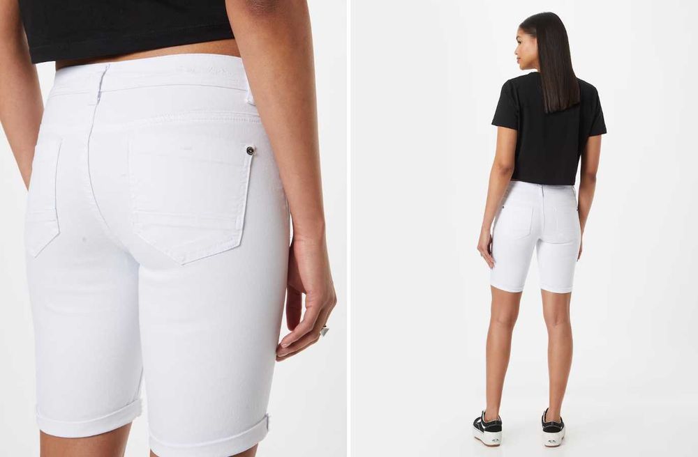 Pantaloni albi, capri/scurti/3/4, 'aboutyou', S/36