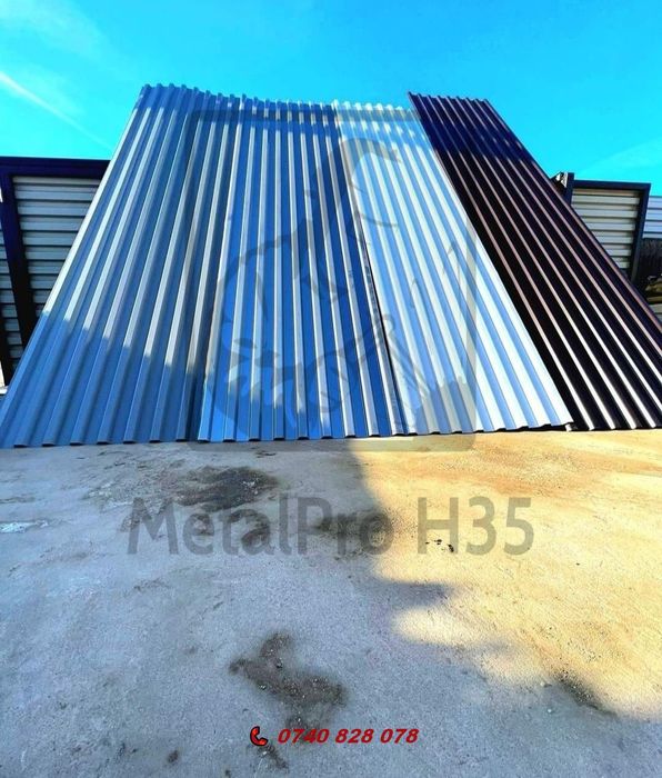 Tabla cutată H35 – 6.2m – grosime 0.5mm