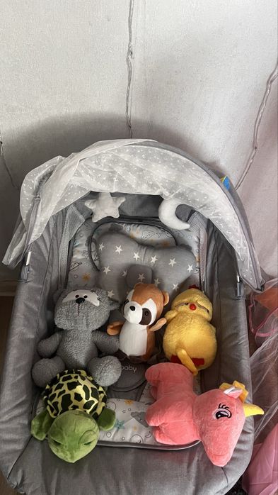 Продам шезлонг 3в 1