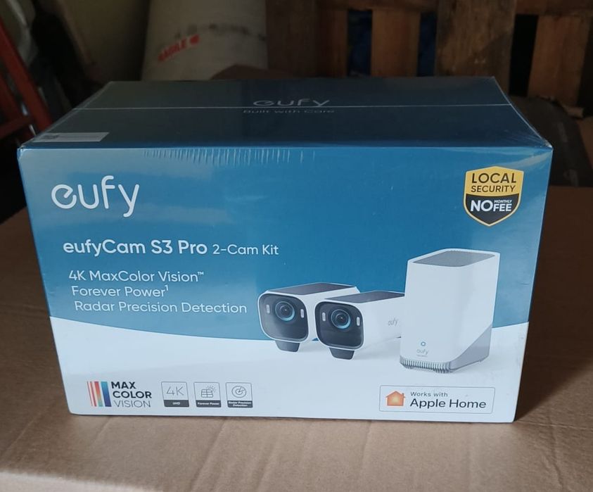 NOU42% REDUS 2 Camere eufyCam S3 4K  panou  solar