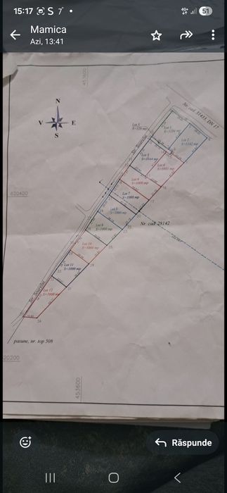 Vand teren intravilan parcelat