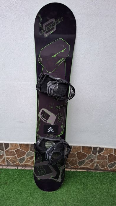 Placa snowboard 161 cm WIDE cu legaturi