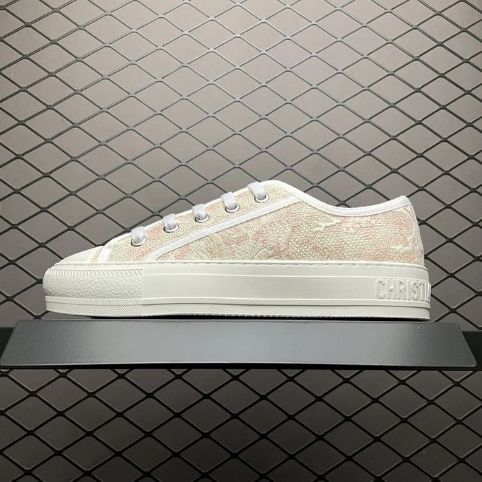 CD Walk'n'Dior Sneaker "Pink Toile de Jouy Embroidery"