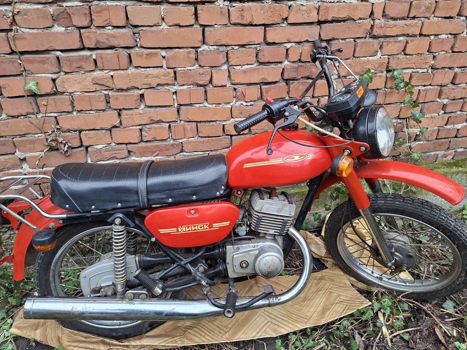 MINSK125 din 1992 radiata, proiect restaurare, complet originala