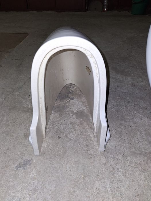 Порцеланова мивка с полуботуш