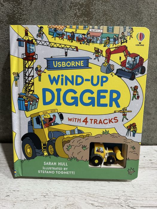 Usborne carte jucarie. Wind-up digger
