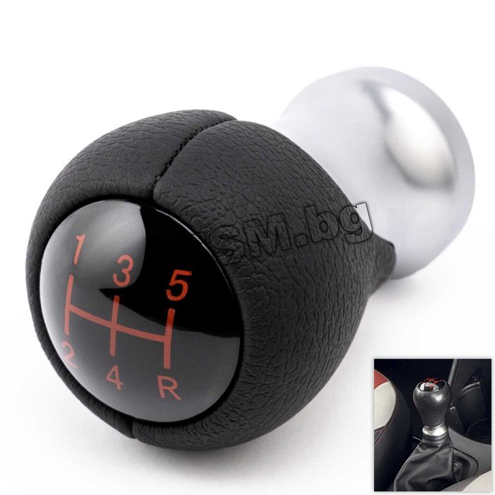 Кожена Топка Скоростен Лост за KIA Picanto 2 Rio 3 Кия Пиканто Рио III