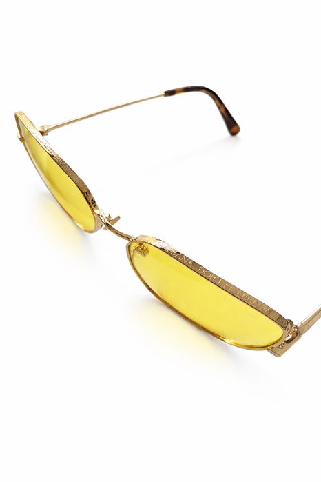 Слънчеви очила Dolche & Gabbana slim gold, D&G