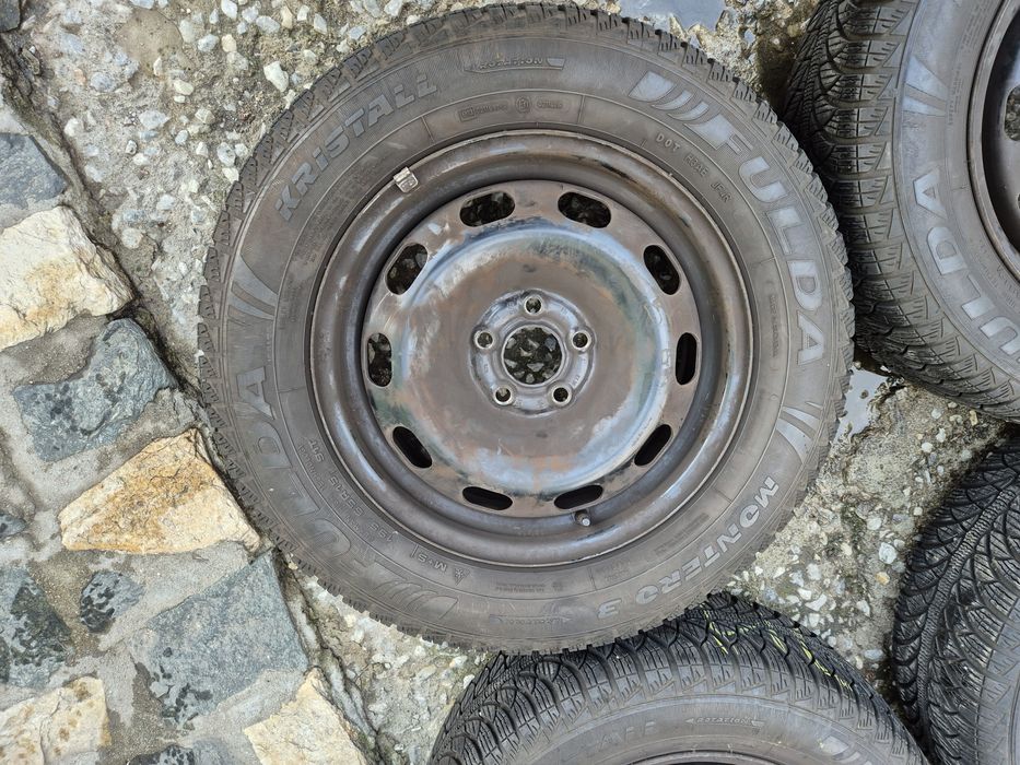 4бр стоманени джанти за фолксваген голф/ 6ж Х15/ет 38/ 5Х 100/