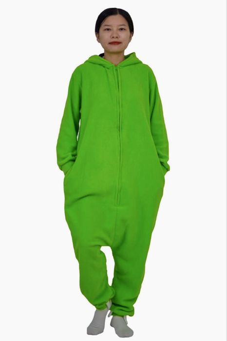 Costum pijama shrek verde adulti