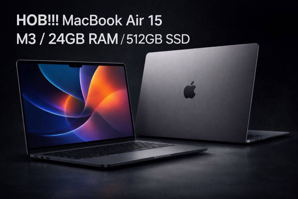 НОВ!!! Лаптоп MacBook Air 15 M3 / 24GB RAM / 512GB SSD