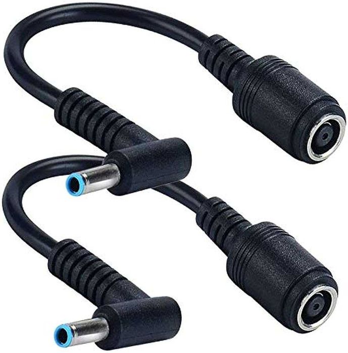 Adaptor incarcator laptop HP 7.4×5.0 la 4.5×3.00 mufa albastra cu pin