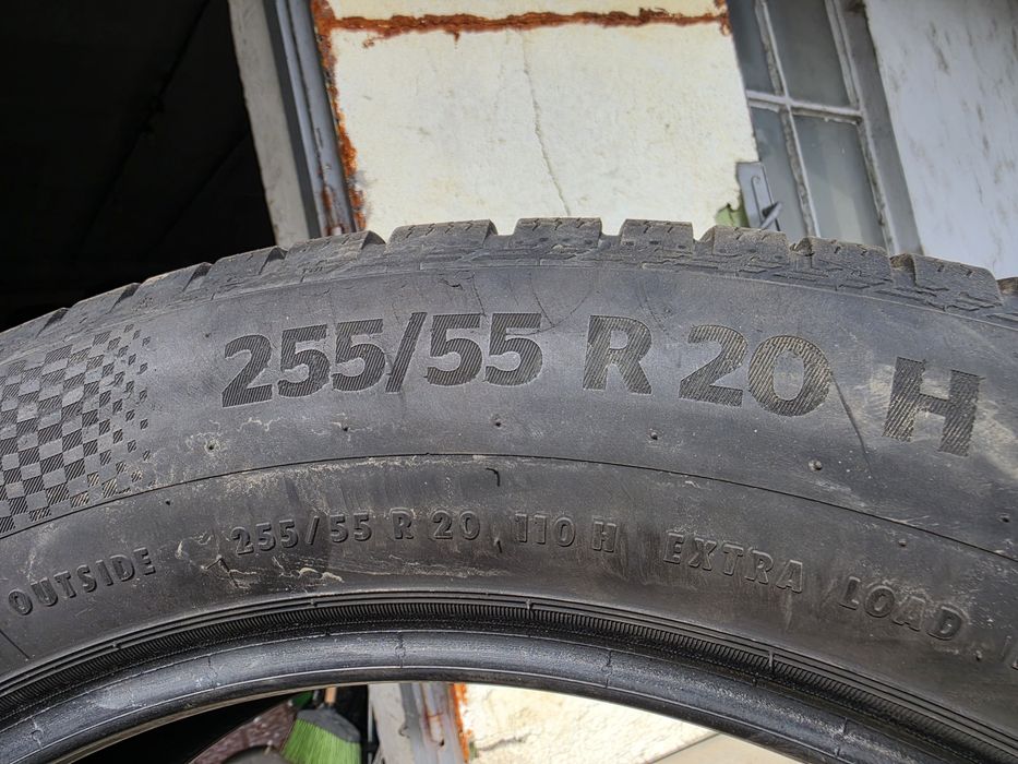 4 бр. зимни гуми 255/55/20 Continental  RSC 6 mm DOT 2319