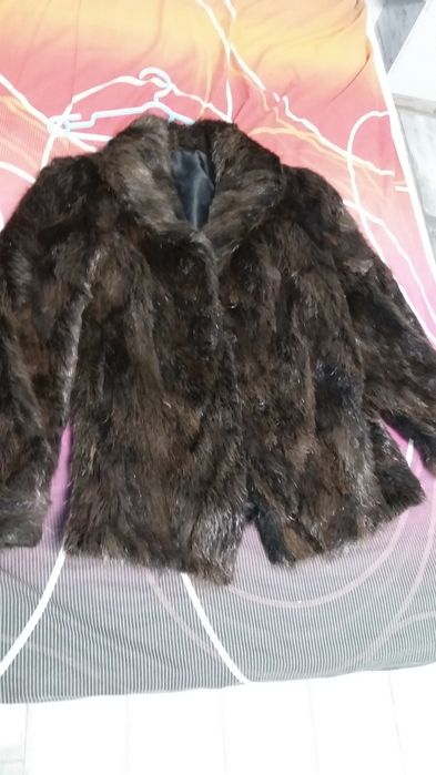 Кожух от нутрия тъмно кафяв