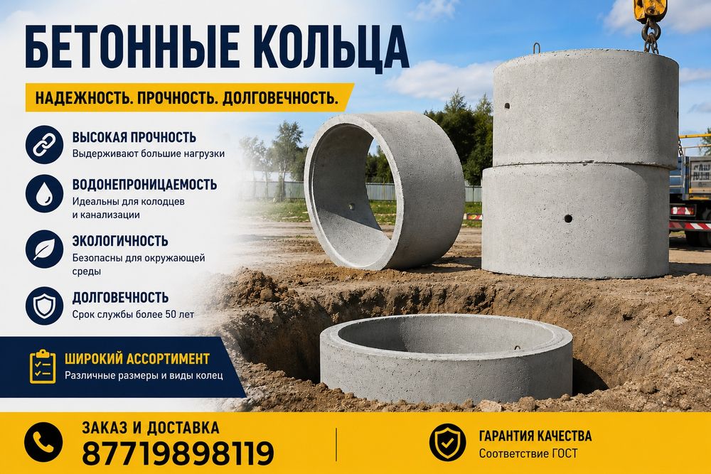 Бетонные кольца для канализатция