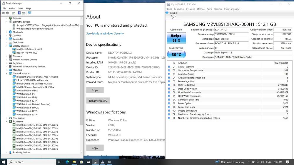 HP ZBook 14u G5 FHD IPS i7-8550U/512GB/16GB/AMD 2GB/4G LTE