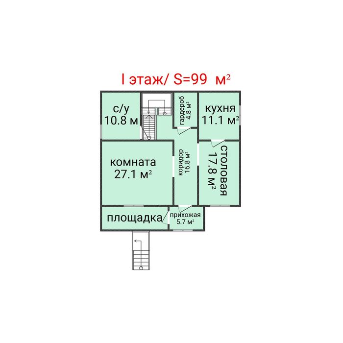 Продажа 2-этажного дома КСК