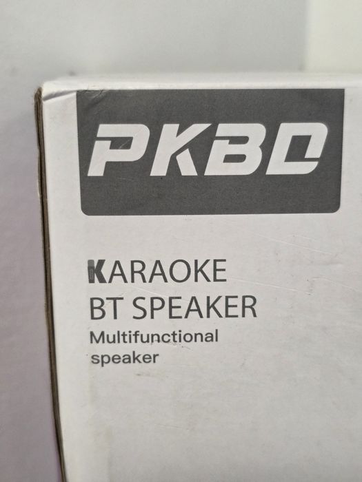 Boxa portabila karaoke cu bluetooth, 2 microfoane wireless incluse, lumini LED RGB, functie karaoke, sistem audio pentru petreceri si evenimente, NOUA
