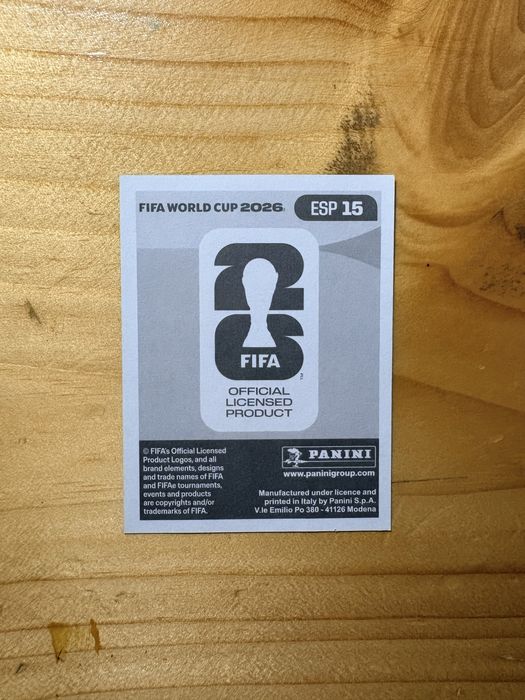 Panini Sticker World Cup 2026 Lamine Yamal