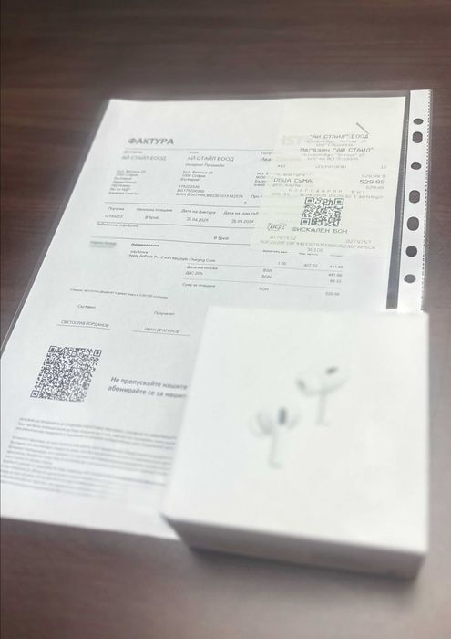 Гаранционни Airpods Pro 2 Чисто Нови Документи от Istyle USB-C MagSafe