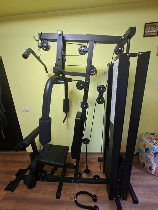 Aparat multifunctional fitness Orion Classic L1, greutati incluse 65kg, greutate maxima utilizator: 150kg, potrivit pentru toate grupele de muschi