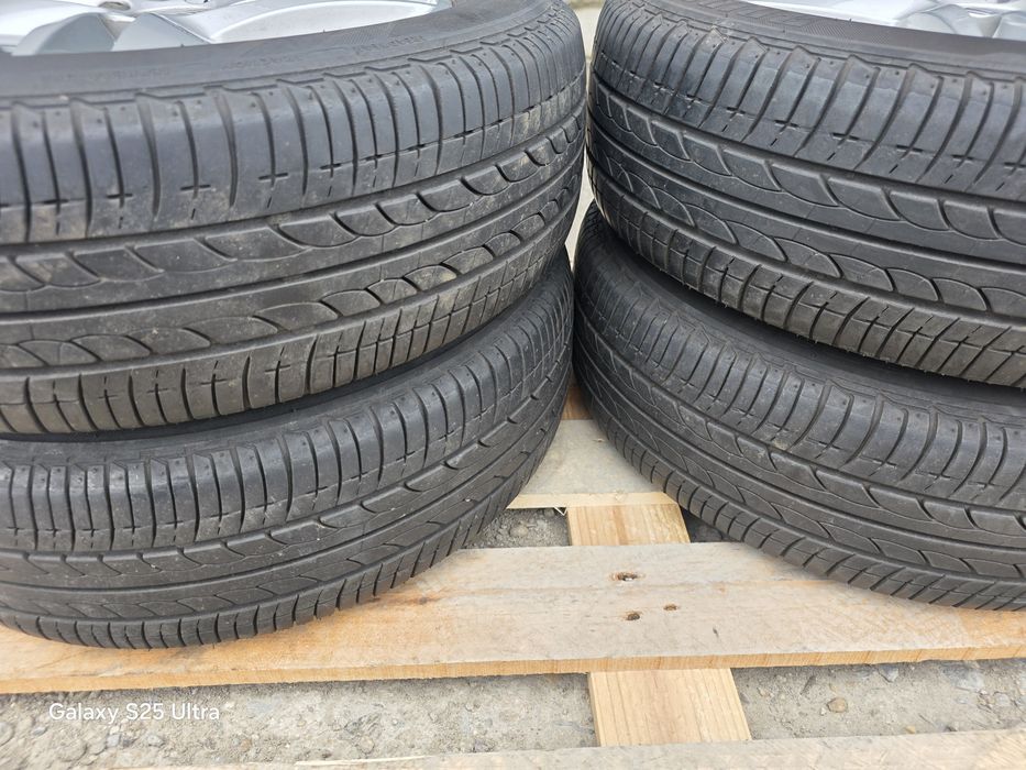 Лети джанти 14ки 4х100 Seat + летни гуми 175/65/14 Bridgestone