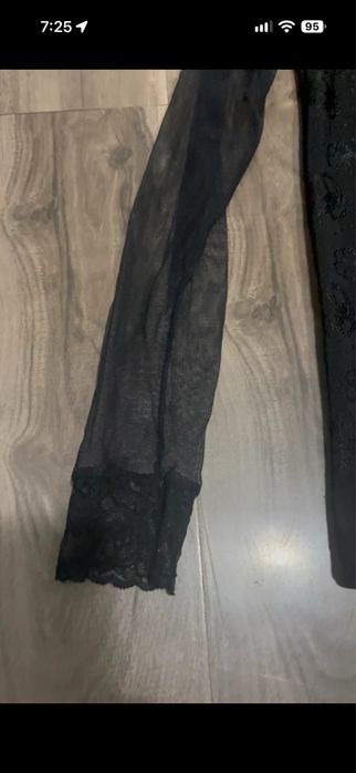 Top elegant cu plasă dantelă