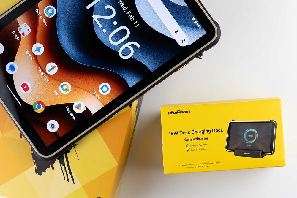 Ulefone RugKing Pad 2 Pro - 8GB+8GB/256GB, Android 16, Charging Dock!