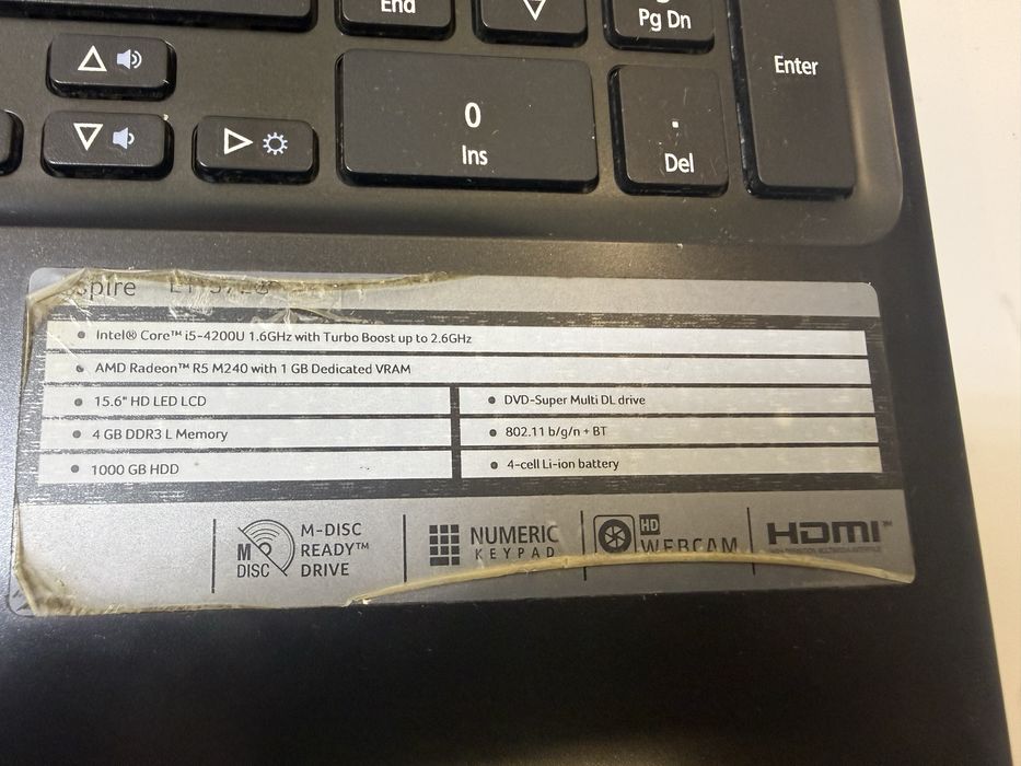 Продам ноутбук ACER