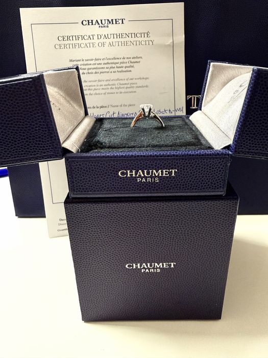 Inel Chaumet – diamant (hpht)1.03 ct heart -cut