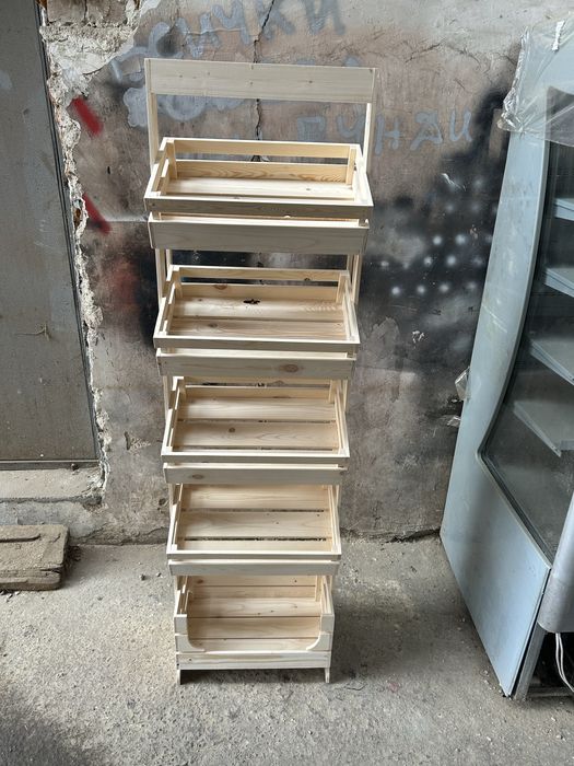 Дървен стелаж за хляб/плод и зеленчук и други стоки