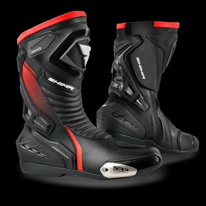 Топ Цена Мото ботуши SHIMA RS-6 RED,всички протектори,кожа,вентилация