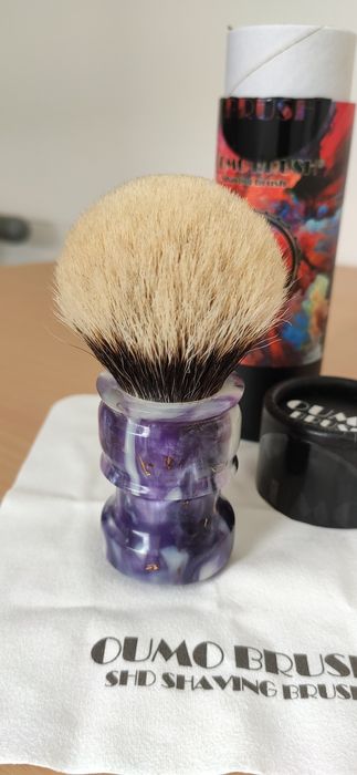 Pămătuf bărbierit bursuc - Oumo Brush-  manchurian silvertip badger