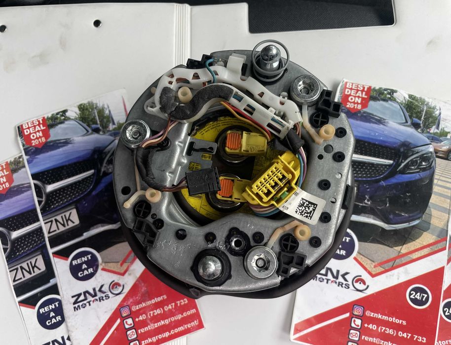 Audi A8 S8 A6 S6 airbag volan S cusut in piele MOKKA BRAUN -maro