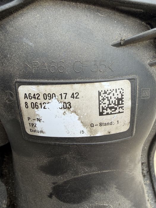 Tubulatura admisie / Debitmetre / Conducta aer Mercedes 3.0 Euro 6 642