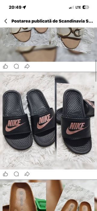 papuci de casa nike