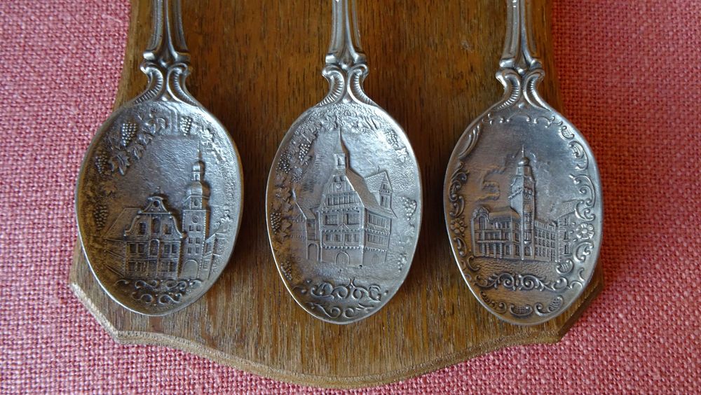 Винтидж комплект калаени лъжици  Zinn Germany