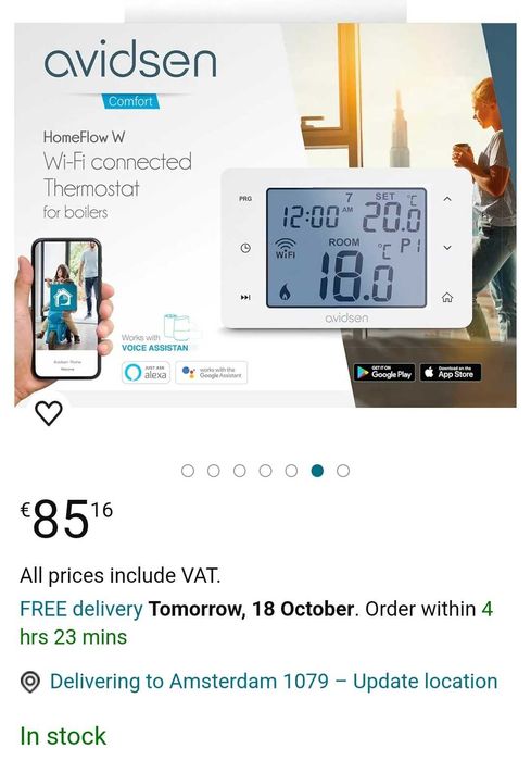 Cronotermostat termostat ambient centrala termica ,boiler, wi-fi