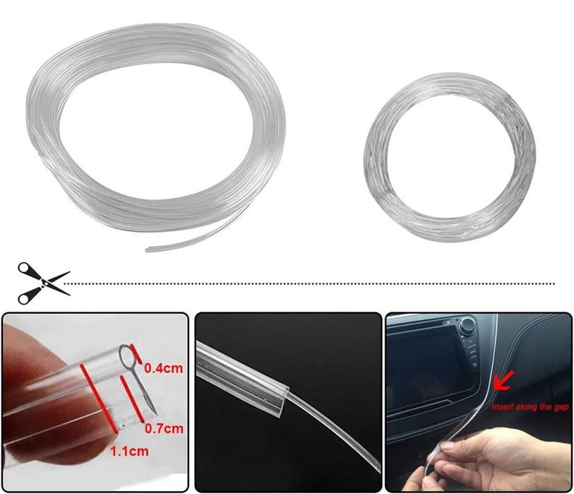 LED RGB лента за интериорно осветление на автомобил с дължина 6 метра