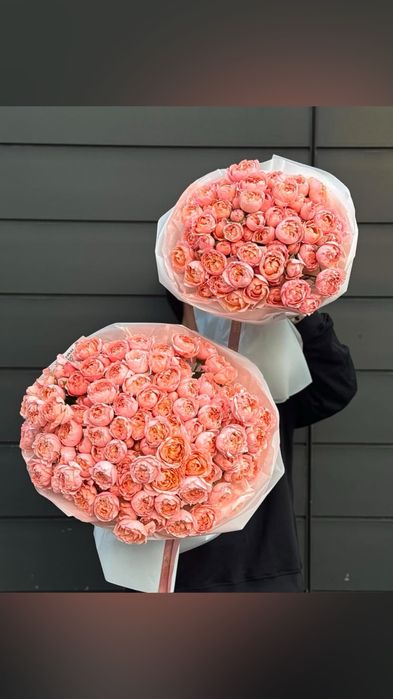 Розы, Тюльпаны, Пионы, кустовые розы