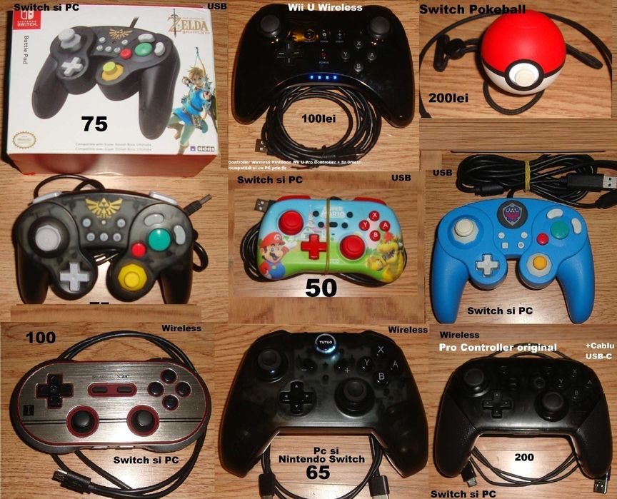 Controller Nintendo Switch Wii U PC Zelda, Mario Wii Balance Board